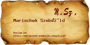 Marischek Szebáld névjegykártya